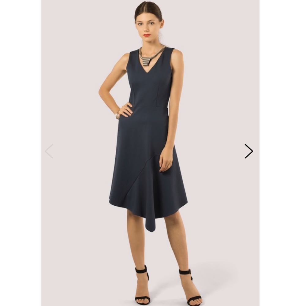 NWT ModCloth Closet London Blue Asymmetric Dress